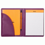RHODIARAMA LIVRET PORTE-BLOC N°16 POUR BLOC OU CARNET FORMAT A5 - VIOLET