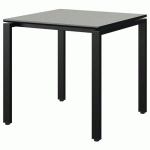 TABLE MALIBU 80X80 T6 SOUDÉ ST ISOSON GRIS 1400/NO NOIR 9005 - MANUTAN EXPERT