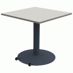 TABLE MANO MOB 80X80 T6 STRAT ALAISÉ GRIS PERLE GRIS/NS - MOBIDECOR