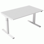 BUREAU ÉLECTRIQUE ERGONOMIQUE 140 CM BLANC - ROBBERECHTS