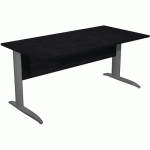 BUREAU PIEDS L MÉTAL FAST - 160 CM - NOIR - ANTHRACITE