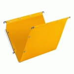 LOT DE 10 - DOSSIER SUSPENDU POUR ARMOIRES POLYPROPYLÈNE OPAQUE ULTIMATE ELBA FOND 15 MM JAUNE FONCÉ