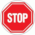PANNEAU INTERDICTION ROND STOP - RIGIDE DIAMÈTRE 450 MM - NOVAP