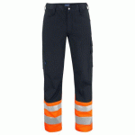 PROJOB 6533 PANTALON POLYCOTON PRIO - EN ISO 20471 CLASSE 1 ORANGE/NOIR - TAILLE 38