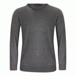 J.HARVEST & FROST MERINO V PULL-OVER HOMMES MÉLANGE GRIS - TAILLE S