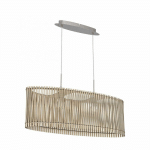 EGLO - LAMPE À SUSPENSION BOIS SENDERO ÉRABLE 2X60W L: 77,5 H: 110CM