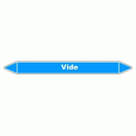 LOT DE 3 - MARQUEUR DE TUYAUTERIE - VIDE AIR - NFX 08-105 - VINYLE LAMINÉ 150 X 12 MM