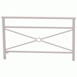 BARRIÈRE VENISE 1.50 M STRUCTURE SIMPLE CROIX ZINC GRIS 7044 - PROCITY