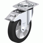 BLICKLE - ROULETTE PIVOTANTE À FREIN Ø 200MM BANDAGE CAOUTCHOUC NR 400KG - L-ALEV 200K-FI