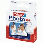 PHOTO PASTILLES ADHÉSIVES POUR PHOTOS, BLANC, FIXATION - LOT DE 5