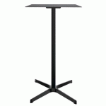 TABLE CARRÉE EXTÉRIEUR LUCIE - NOIR - H 105 CM - EOL