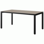TABLE MALIBU 160X80 T5 SOUDÉ ST ANTIB CHÊN 1146/NO NOIR 9005
