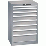 ARMOIRE GRIS PIGEON 564X572X850 AVEC 8 TIR. 75KG - LISTA