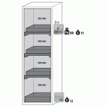 ARMOIRE SÉCURITÉ S-PHOENIX-90 S90.196.060.FDAS BLANC - ASECOS