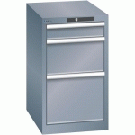 ARMOIRES À TIROIRS GRIS 411X572X700 AVEC 3 TIROIRS 75KG - LISTA