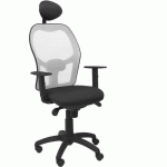 CHAISE JORQUERA AVEC APPUI-TÊTE GRIS/NOIR - PIQUERAS Y CRESPO