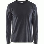 T-SHIRT MANCHES LONGUES GRIS FONCÉ TAILLE XS - BLAKLADER