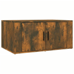 TABLE BASSE CHÊNE FUMÉ 80X50X36 CM BOIS D'INGÉNIERIE