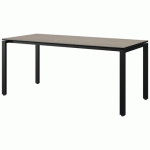 TABLE MALIBU 180X80 T6 SOUDÉ ST CHÊNE 1146/NOIR NOIR 9005 - MANUTAN EXPERT