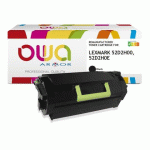 TONER REMANUFACTURÉ OWA - HAUTE CAPACITÉ - NOIR - POUR LEXMARK 52D2H00, 52D2H0E - TONER COMPATIBLE