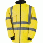 VESTE IMPERMÉABLE HAUTE VISIBILITÉ JAUNE POLAIRE TAILLE XXL - SINGER SAFETY