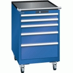 ARMOIRE BLEU SÉCU. 564X725X890 AVEC 5 TIR. 75KG _ 78.546.100 - LISTA