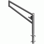 BARRIÈRE GALVANISÉ PIVOTANTE À BÉTONNER AVEC SERRURE -1500MM - SCHAKE