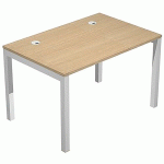 BUREAU PIED MÉTAL TRENDY ÉPAISSEUR 25MM 120CM CHÊNE CANADIEN - ARTARREDI