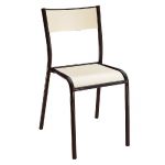 CHAISE COULEUR HÊTRE/FINITION NOIR (PRIX À L'UNITÉ)