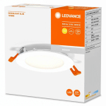 LEDVANCE RECESS SLIM LAMPE ENCASTRABLE LED Ø12CM 3000K