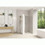 PORTE DE DOUCHE - PIVOTANTE - SANS SEUIL - 80 CM - SMART DESIGN P KINEDO