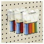SACHET PLASTIQUE ZIP TRANSPARENT À TROU DE SUSPENSION EUROPÉEN 23X32 CM