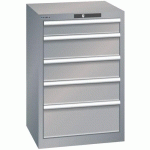 ARMOIRE GRIS PIGEON 564X572X850 AVEC 5 TIR. 75KG - LISTA