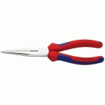 PINCE À BECS DEMI-RONDS 200MM AVEC TRANCHANT - BI-MATIÈRE - CHROMÉE - KNIPEX