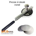 PRESSE À STEAK HACHÉ ROND INOX