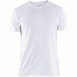 T-SHIRT STRETCH BLANC TAILLE XS - BLAKLADER