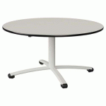 TABLE MALIBU Ø 120 T3 PC ST ANTIB BLC SEL W911/NOIR BLC 9016