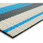 TAPIS DE CUISSON BARBECUE TAPIS DE GRIL IGNIFUGE RAVENNA 90 X 180 CM - GRIS FONCÉ/BLEU/ BEIGE