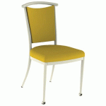 CHAISE 550 MOB ALU ASS/DOS ABAKA SAFRAN - 4P BEIGE 1013 - MOBIDECOR