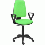 CHAISE ELCHE CP BRAS FIXE - ROUE NYLON - PISTACHE