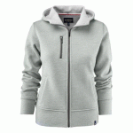 JAMES HARVEST PARKWICK SWEATSHIRT FULLZIP FEMMES GRIS MÉLANGE - TAILLE S