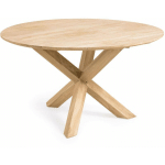 TABLE RONDE DE JARDIN TERESINHA EN BOIS DE TECK MASSIF Ø 150 CM - MARRON - KAVE HOME