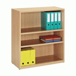 BIBLIOTHÈQUE MI-HAUTE H101 X L 90 X P 40 CM ALTYS HÊTRE