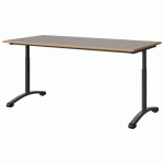 TABLE MALIBU 160X80 T3/T6 DL ST ALAISÉ GRIS U727/GRIS 7016