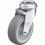 BLICKLE - ROULETTE PIVOTANTE Ø 75MM BANDAGE CAOUTCHOUC TPE 75KG - LRA-TPA 75G