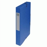 BOÎTE DE CLASSEMENT EXACOMPTA EXABOX - EN CARTE LUSTREE 7/10E - DOS 4 CM - BLEU