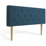 TÊTE DE LIT CAPITONNÉE THÉA 160CM TISSU BLEU CANARD - BLEU CANARD