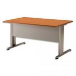 MT INTERNATIONAL BUREAU IMPACT PIED L 160X74X80 CM MERISIER / GRIS ALU