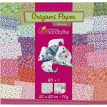 ORIGAMI PAPER LIBERTY, 20 X 20 CM, 60F, 70G - MULTICOLORE - LOT DE 4