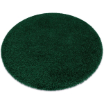 TAPIS SOFFI CERCLE SHAGGY 5CM BOUTEILLE VERTE GREEN CERCLE 80 CM